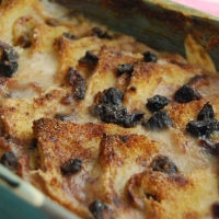 Vegan and GF Banana and Date Bread and Butter Pudding -  Vegan MoFo